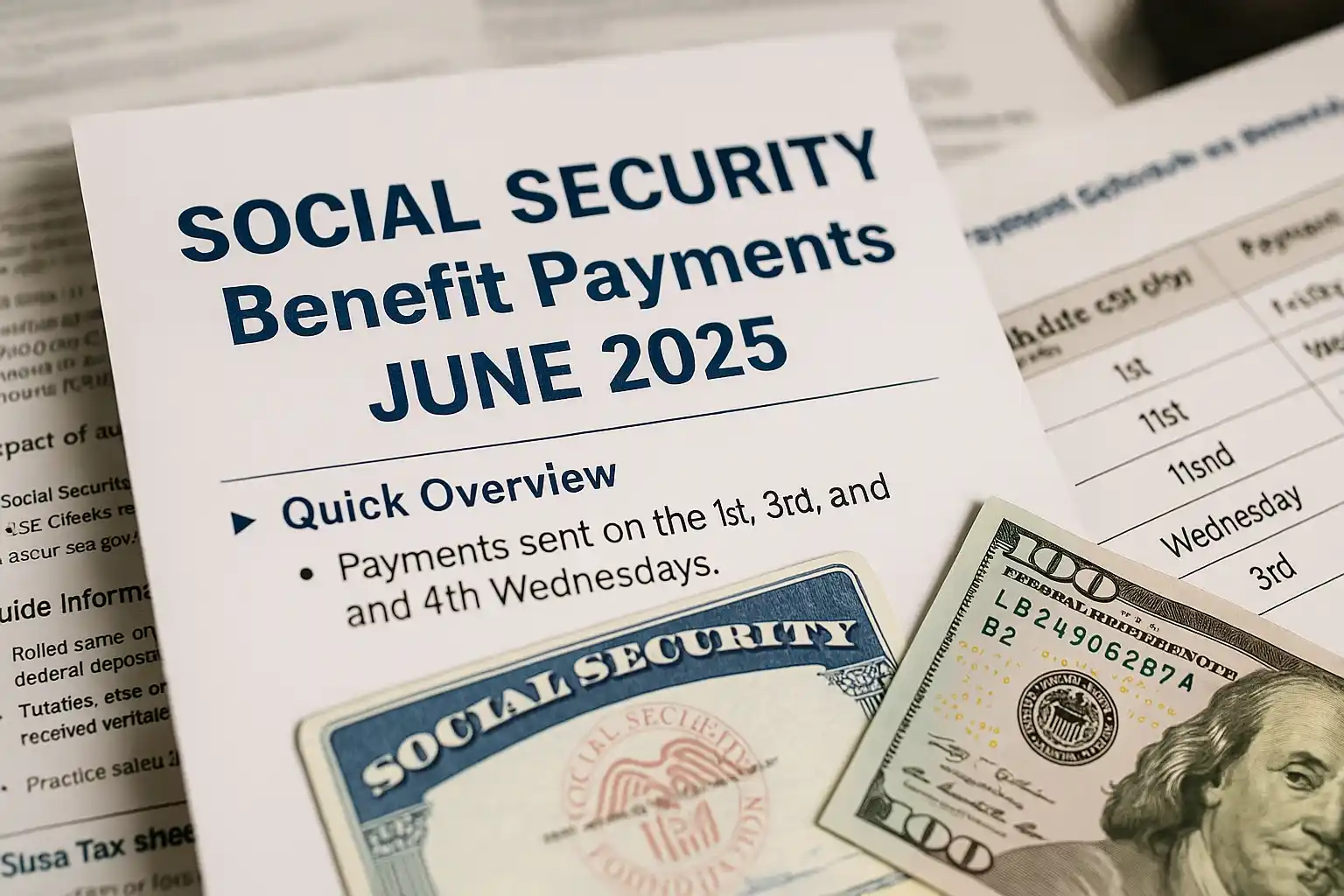 Social Security June 2025 payment schedule and deposit info
